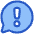 Chat Bubble Oval Warning Icon from Plump Duo Set