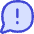 Chat Bubble Oval Warning Icon from Flex Duo Set