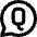 Chat Bubble Question Circle Icon from Core Remix Set
