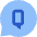 Chat Bubble Question Circle Icon from Sharp Flat Set