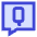 Chat Bubble Question Icon from Sharp Duo Set