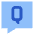Chat Bubble Question Icon from Sharp Flat Set