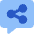 Chat Bubble Share Reviews Icon from Core Flat Set