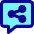 Chat Bubble Share Reviews Icon from Core Pop Set