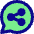 Chat Bubble Share Reviews Circle Icon from Core Pop Set