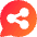 Chat Bubble Share Reviews Circle Icon from Core Gradient Set