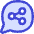 Chat Bubble Share Reviews Circle Icon from Flex Duo Set