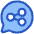 Chat Bubble Share Reviews Circle Icon from Plump Duo Set