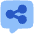 Chat Bubble Share Reviews Icon from Plump Flat Set