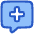 Chat Bubble Square Add Icon from Plump Duo Set