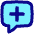 Chat Bubble Square Add Icon from Flex Pop Set