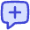 Chat Bubble Square Add Icon from Flex Duo Set