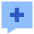 Chat Bubble Square Add Icon from Sharp Flat Set