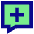 Chat Bubble Square Add Icon from Sharp Pop Set