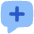 Chat Bubble Square Add Icon from Flex Flat Set