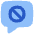Chat Bubble Square Block Icon from Flex Flat Set