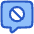 Chat Bubble Square Block Icon from Plump Duo Set | Free Download as SVG Vector and Transparent PNG | Streamline icons