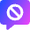 Chat Bubble Square Block Icon from Core Gradient Set