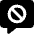 Chat Bubble Square Block Icon from Core Solid Set