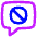 Chat Bubble Square Block Icon from Flex Neon Set