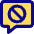 Chat Bubble Square Block Icon from Core Pop Set
