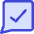 Chat Bubble Square Check icon - Free transparent PNG, SVG. No sign up needed.