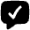 Chat Bubble Square Check Icon from Flex Solid Set