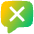 Chat Bubble Square Delete Icon from Flex Gradient Set