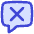 Chat Bubble Square Delete Icon from Flex Duo Set