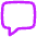 Chat Bubble Square Icon from Flex Neon Set