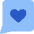 Chat Bubble Square Favorite Heart icon - Free transparent PNG, SVG. No sign up needed.