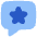 Chat Bubble Square Favorite Star Icon from Flex Flat Set