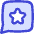 Chat Bubble Square Favorite Star Icon from Flex Duo Set