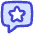Chat Bubble Square Favorite Star Icon from Flex Duo Set