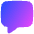 Chat Bubble Square Icon from Flex Gradient Set