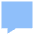 Chat Bubble Square Icon from Sharp Flat Set