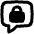Chat Bubble Square Lock Icon from Flex Remix Set