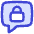 Chat Bubble Square Lock Icon from Flex Duo Set