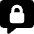 Chat Bubble Square Lock Icon from Core Solid Set