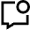 Chat Bubble Square Notification Icon from Sharp Line Set