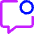 Chat Bubble Square Notification Icon from Core Neon Set