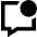 Chat Bubble Square Notification Icon from Sharp Remix Set