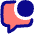 Chat Bubble Square Notification Icon from Flex Pop Set