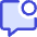 Chat Bubble Square Notification Icon from Core Duo Set