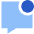 Chat Bubble Square Notification Icon from Sharp Flat Set