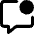 Chat Bubble Square Notification Icon from Core Remix Set