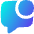 Chat Bubble Square Notification Icon from Flex Gradient Set