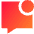 Chat Bubble Square Notification Icon from Sharp Gradient Set