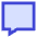 Chat Bubble Square Icon from Sharp Duo Set