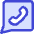 Chat Bubble Square Phone Icon from Core Duo Set